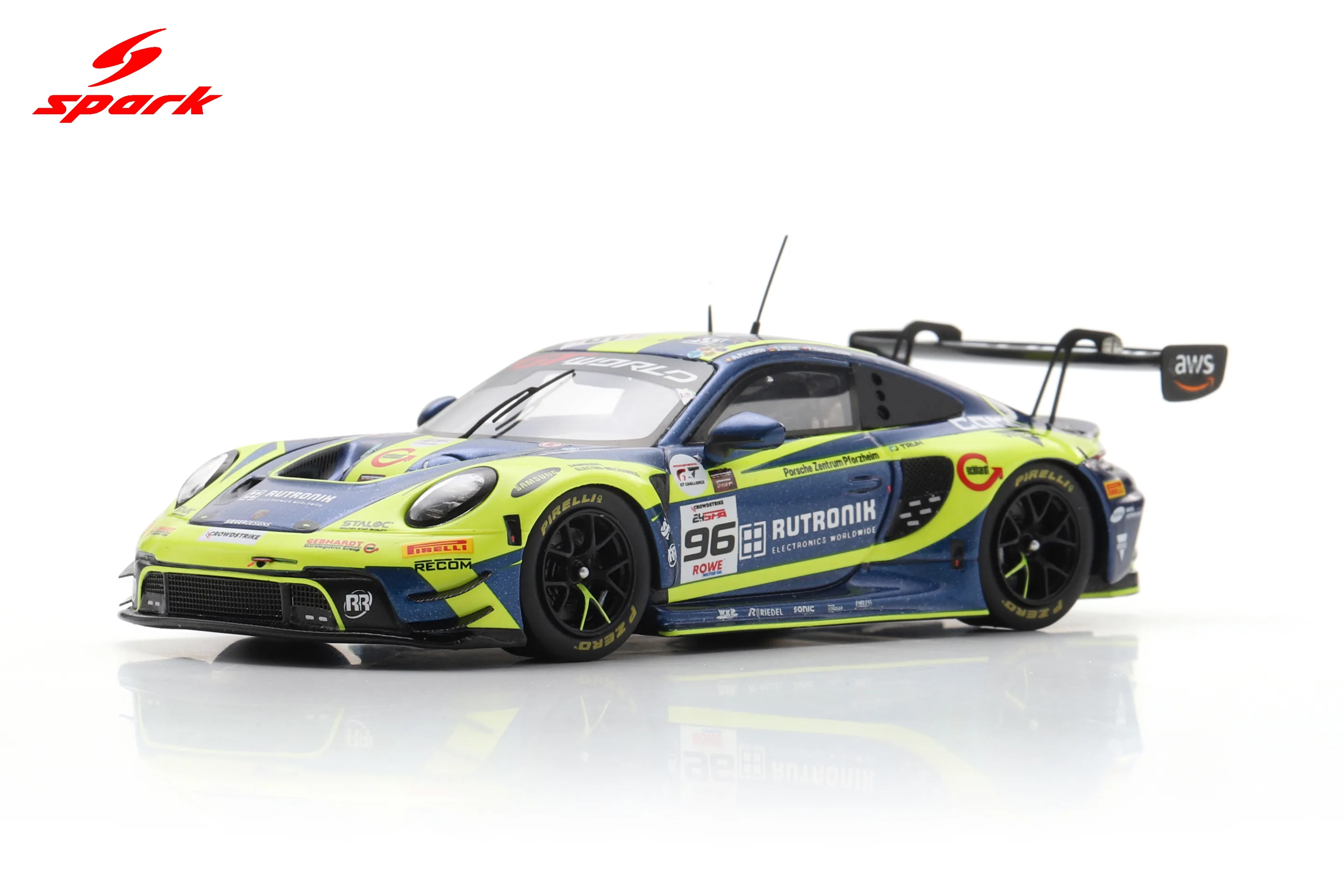 Porsche 911 GT3 R (992) No.96 Rutronik Racing 2nd 24H Spa 2025 S. Müller - P. Niederhauser - A. Picariello Limited 400