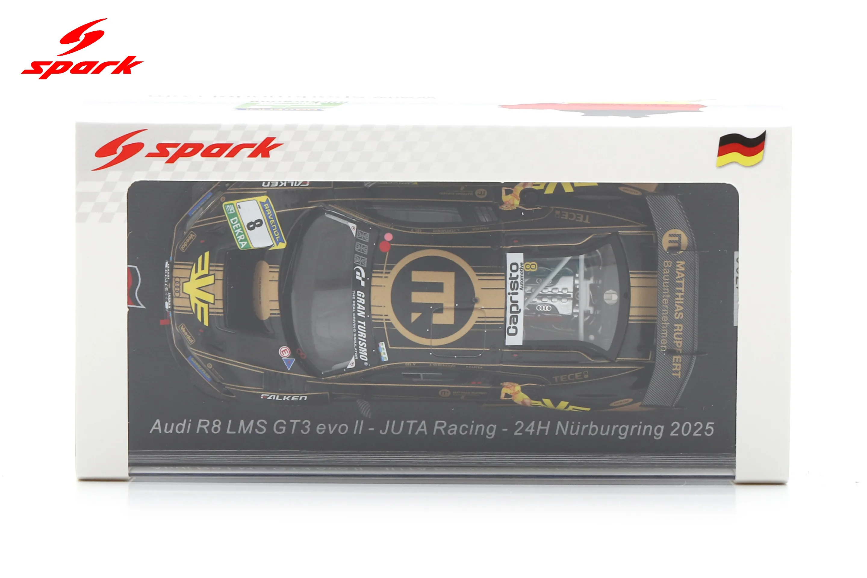 Audi R8 LMS GT3 evo ll No.8 JUTA Racing 24H Nürburgring 2025 A. Veremenko - SELV - E. Erhart - P. Kaffer Limited 300