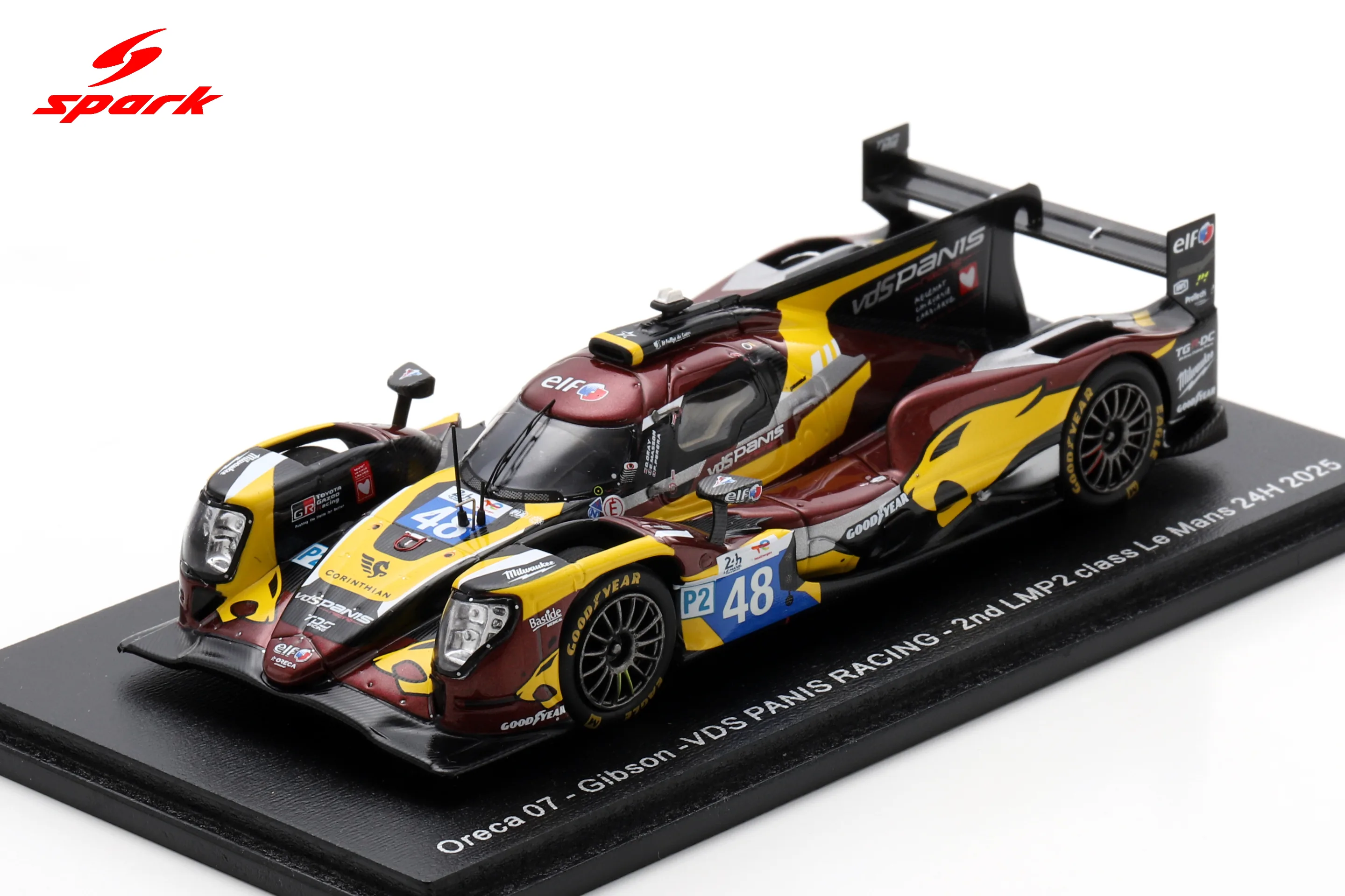 Oreca 07 - Gibson No.48 VDS PANIS RACING 2nd LMP2 class Le Mans 24H 2025 O. Gray - E. Masson - F. Perera