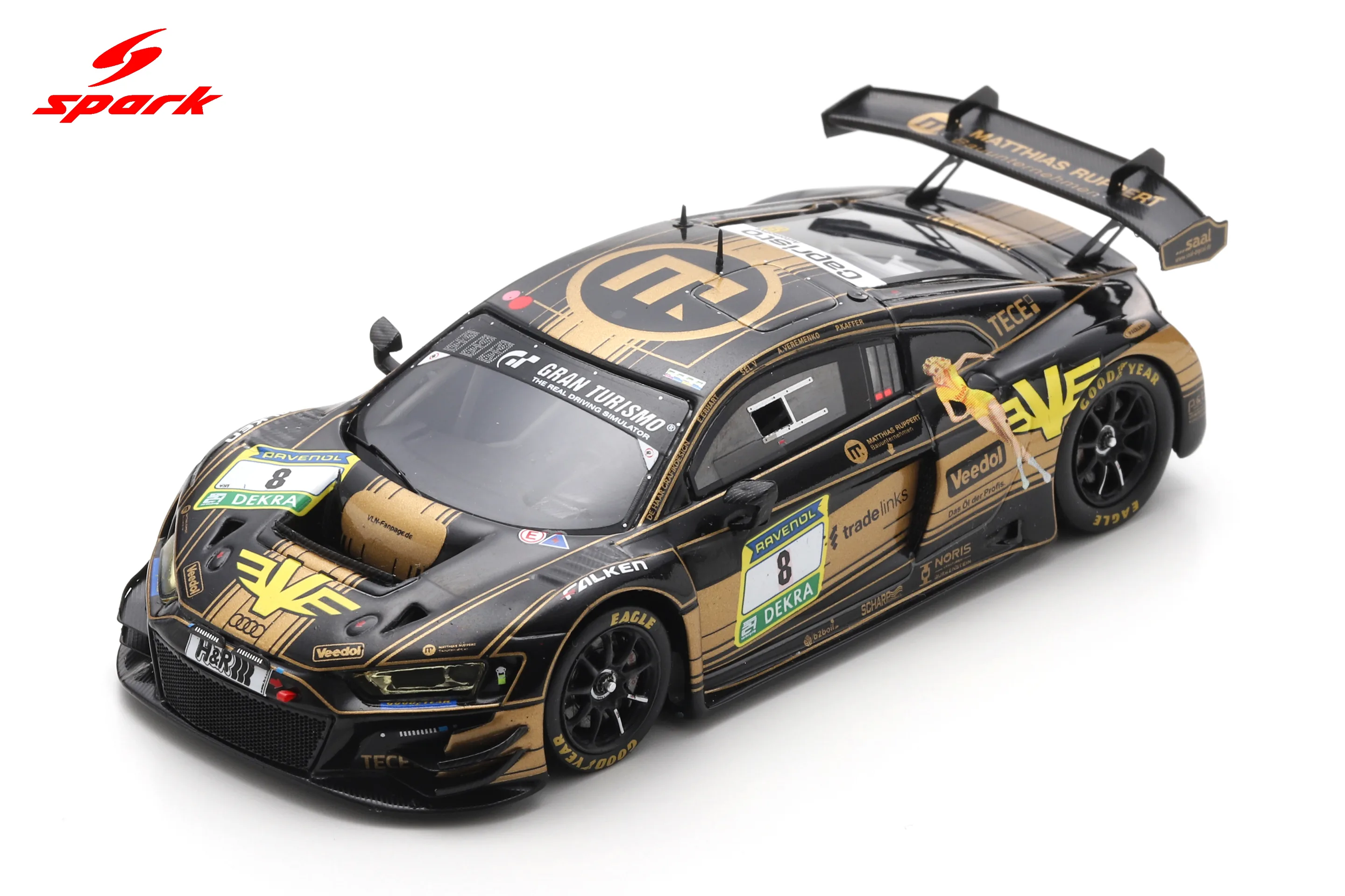 Audi R8 LMS GT3 evo ll No.8 JUTA Racing 24H Nürburgring 2025 A. Veremenko - SELV - E. Erhart - P. Kaffer Limited 300