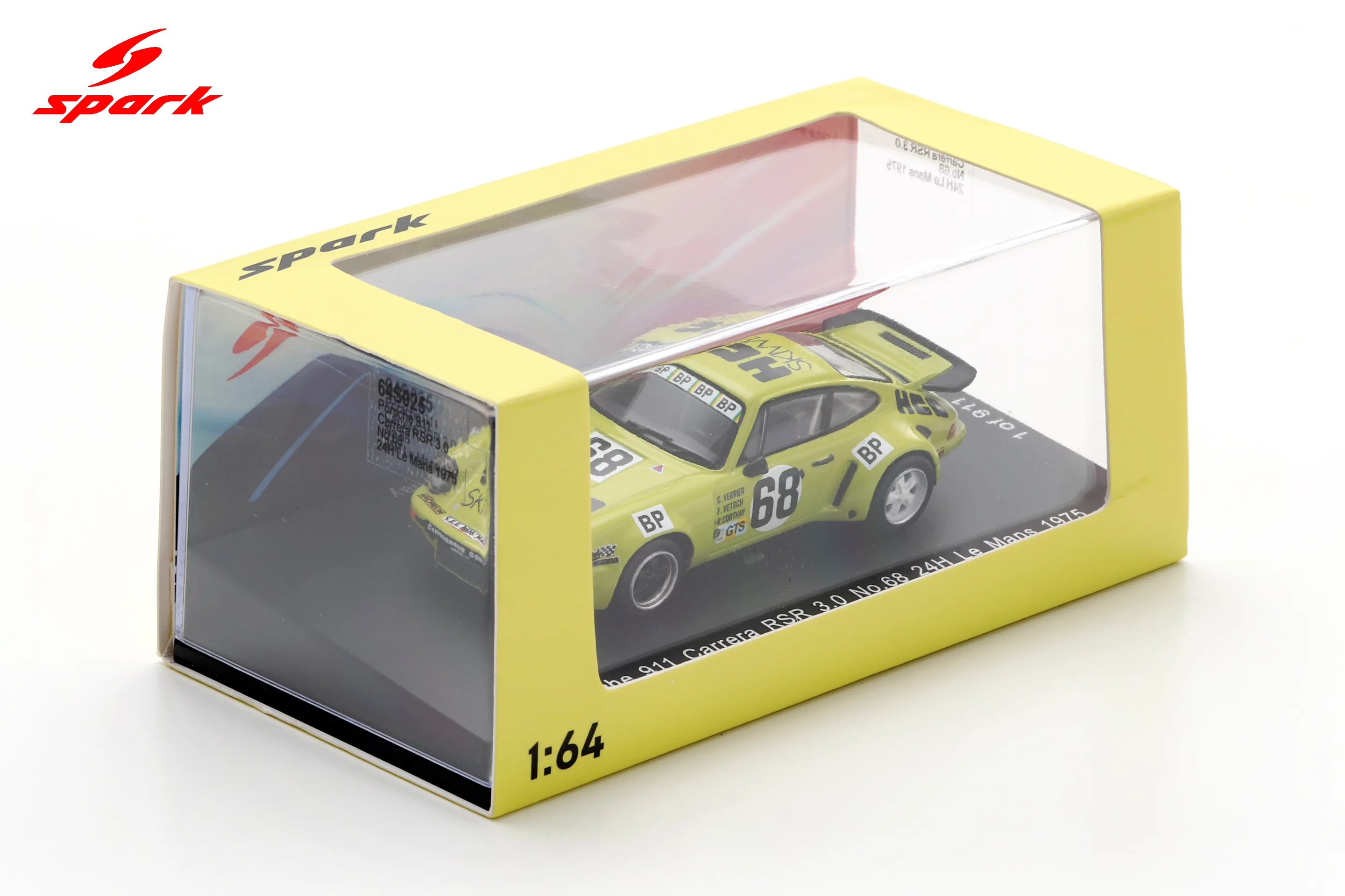 Porsche 911 Carrera RSR 3.0 No.68 24H Le Mans 1975 F. Vetsch - G. Verrier - J-R. Corthay Limited 911