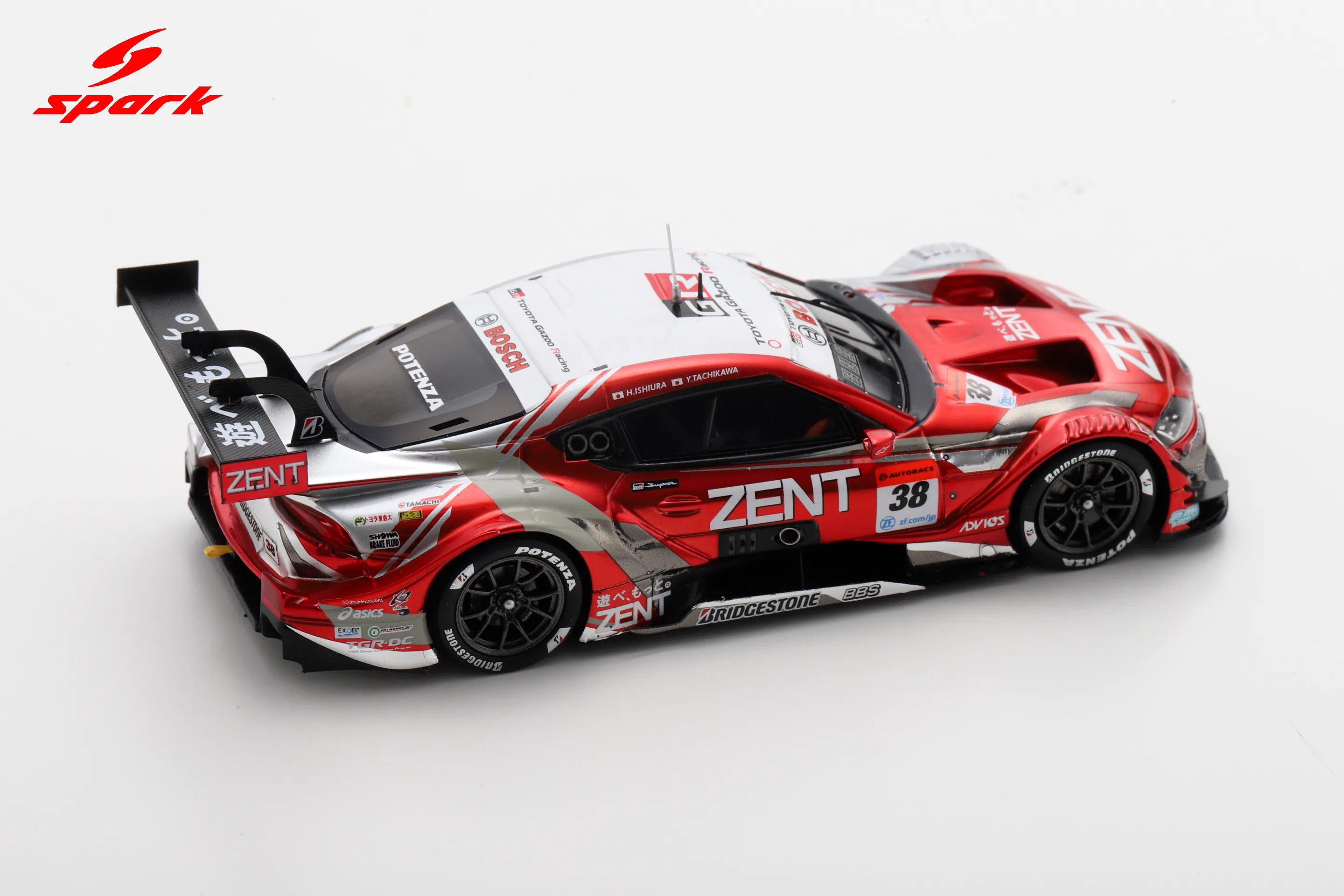 ZENT CERUMO GR Supra No.38 TGR TEAM ZENT CERUMO GT500 SUPER GT 2021 Yuji Tachikawa - Hiroaki Ishiura