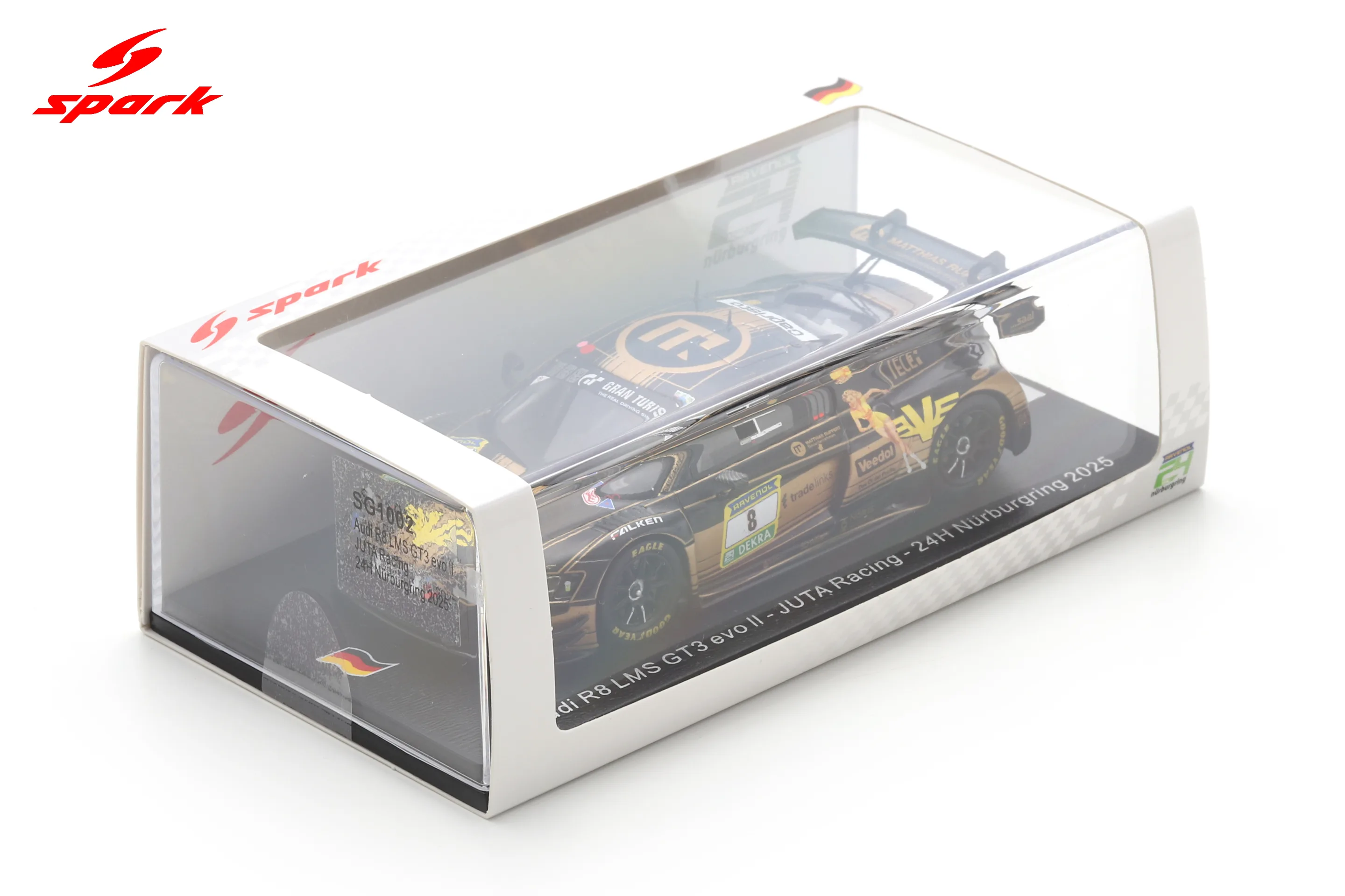 Audi R8 LMS GT3 evo ll No.8 JUTA Racing 24H Nürburgring 2025 A. Veremenko - SELV - E. Erhart - P. Kaffer Limited 300