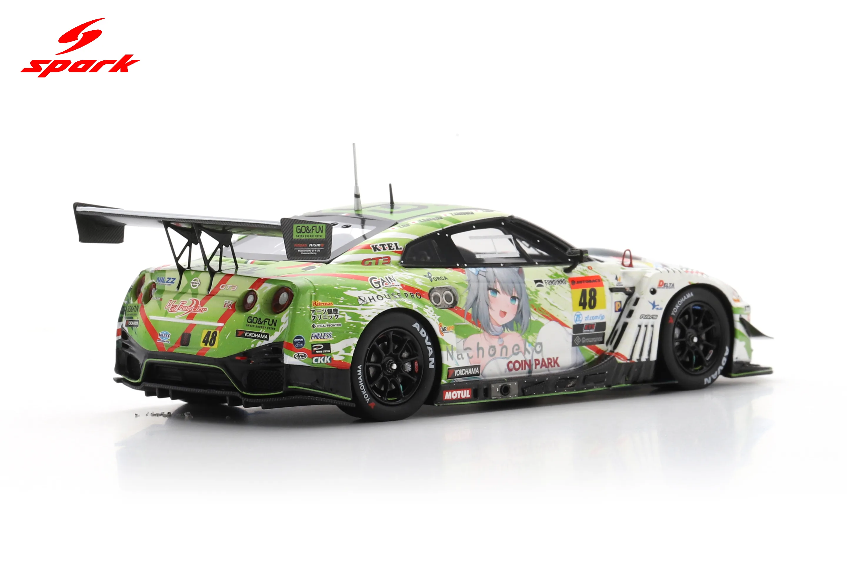 Datsumou K's Frontier GO & FUN Neko Neko GT-R No.48 NILZZ RACING GT300 SUPER GT 2024 T. Ida - Y. Shibata - T. Sanada - T. Ito