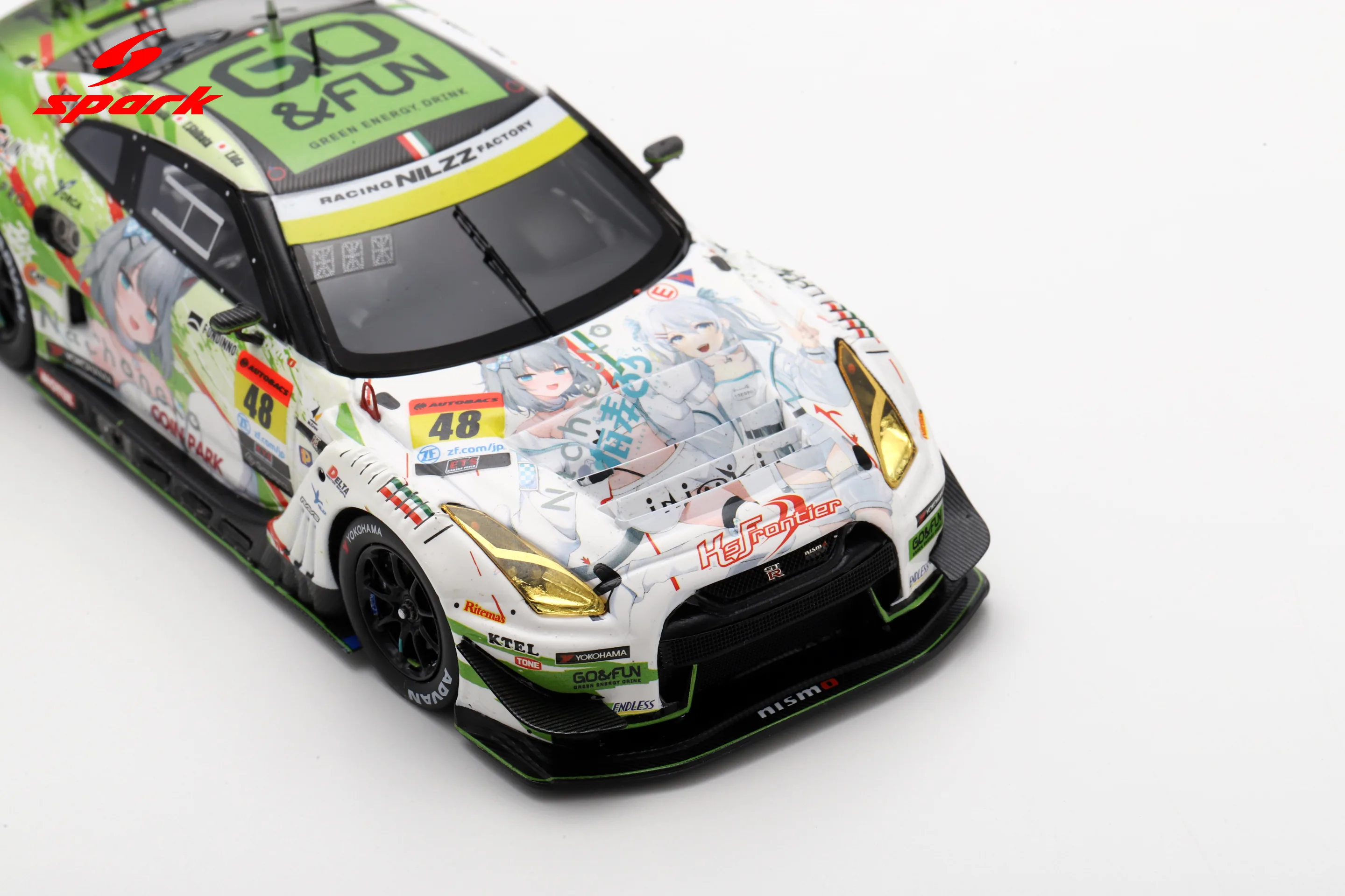 Datsumou K's Frontier GO & FUN Neko Neko GT-R No.48 NILZZ RACING GT300 SUPER GT 2024 T. Ida - Y. Shibata - T. Sanada - T. Ito