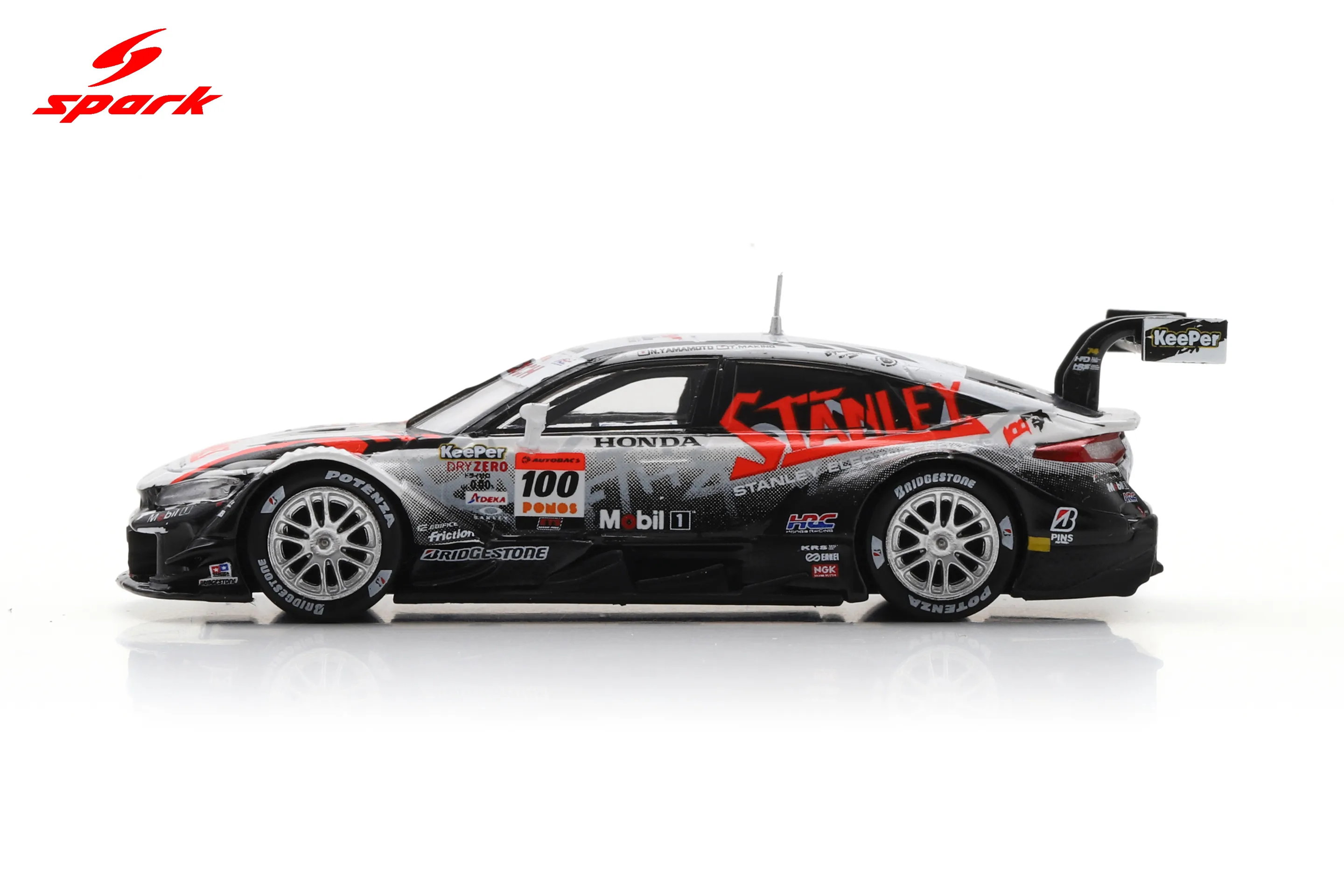STANLEY CIVIC TYPE R-GT STANLEY TEAM KUNIMITSU No.100 GT500 SUPER GT 2025 N. Yamamoto - T. Makino