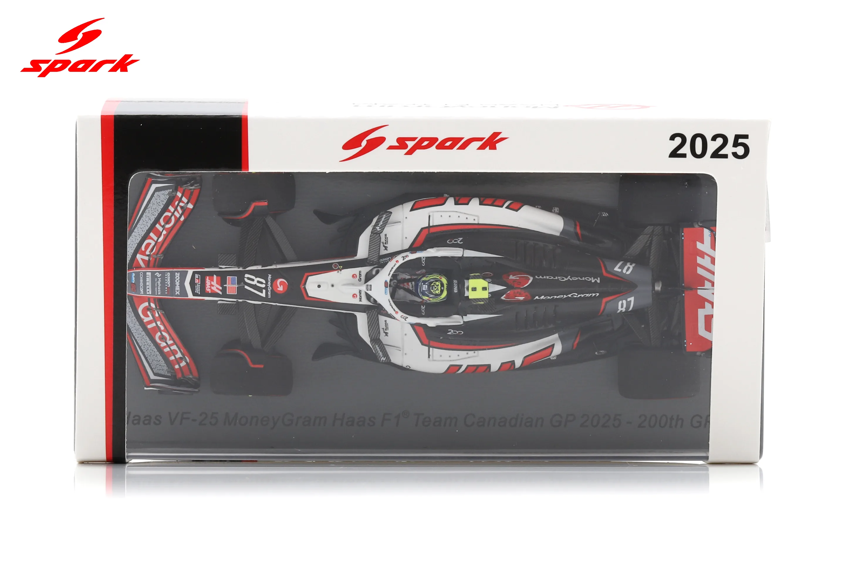 Haas VF-25 No.87 MoneyGram Haas F1 Team Canadian GP 2025 - 200th GP Oliver Bearman