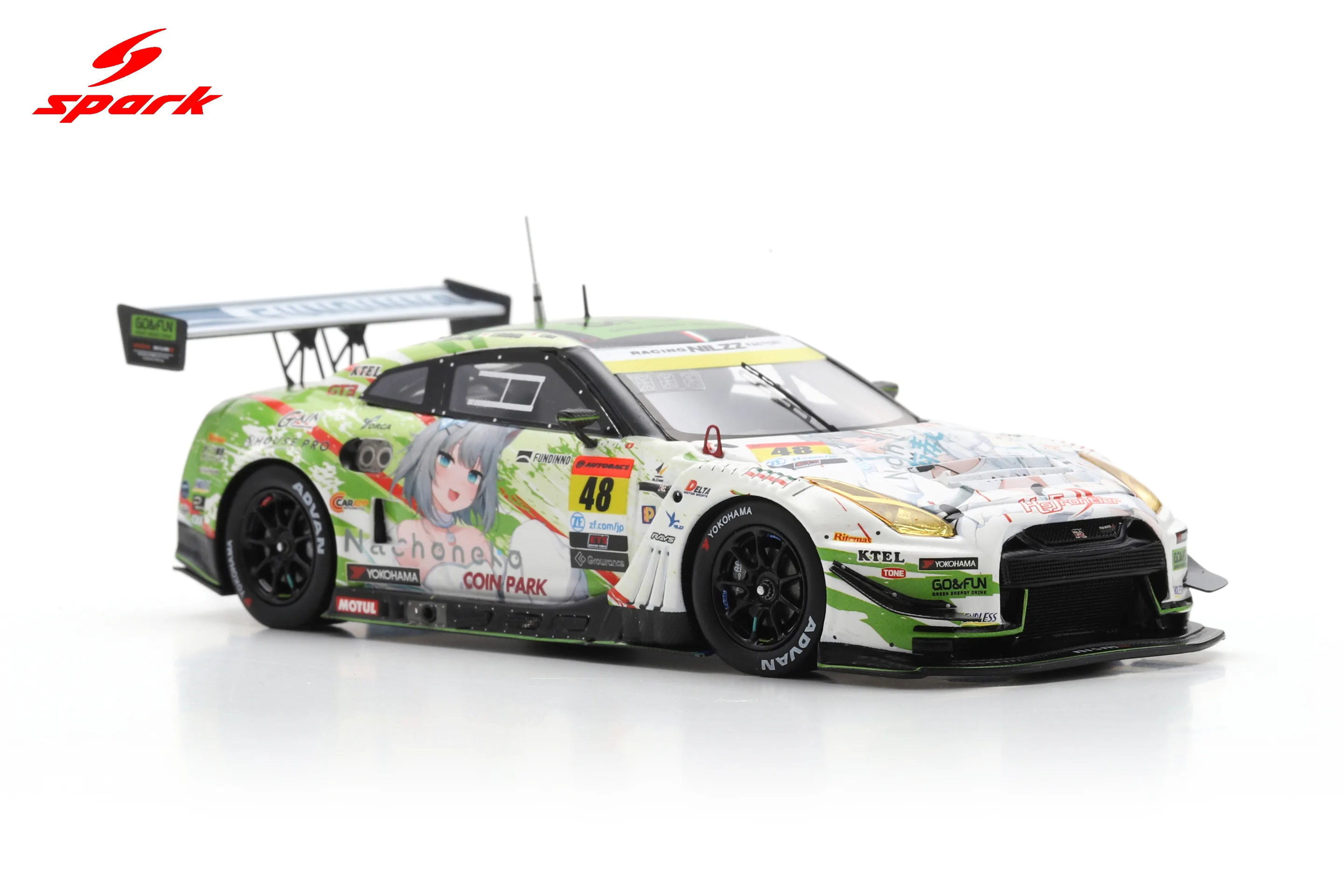 Datsumou K's Frontier GO & FUN Neko Neko GT-R No.48 NILZZ RACING GT300 SUPER GT 2024 T. Ida - Y. Shibata - T. Sanada - T. Ito