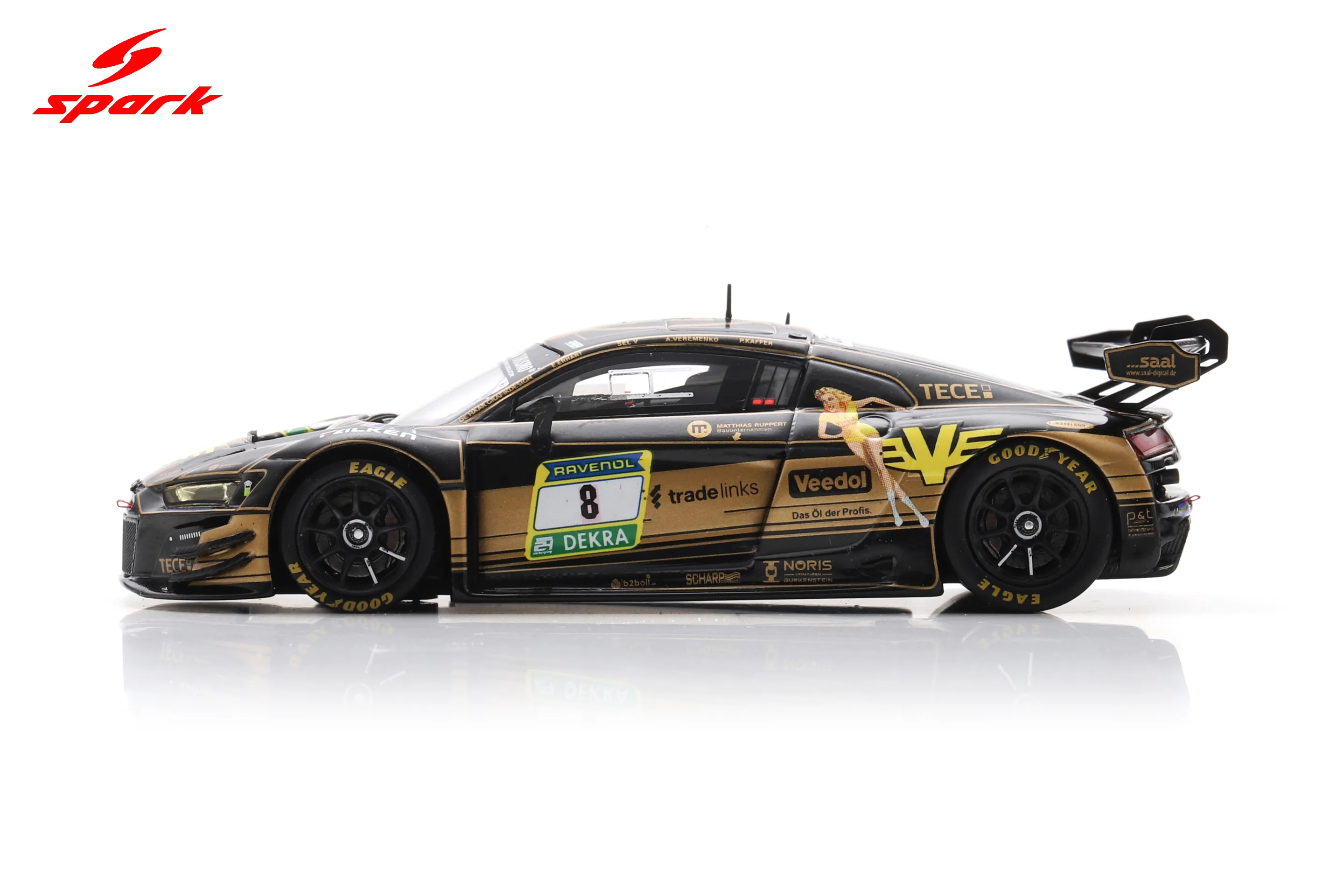Audi R8 LMS GT3 evo ll No.8 JUTA Racing 24H Nürburgring 2025 A. Veremenko - SELV - E. Erhart - P. Kaffer Limited 300
