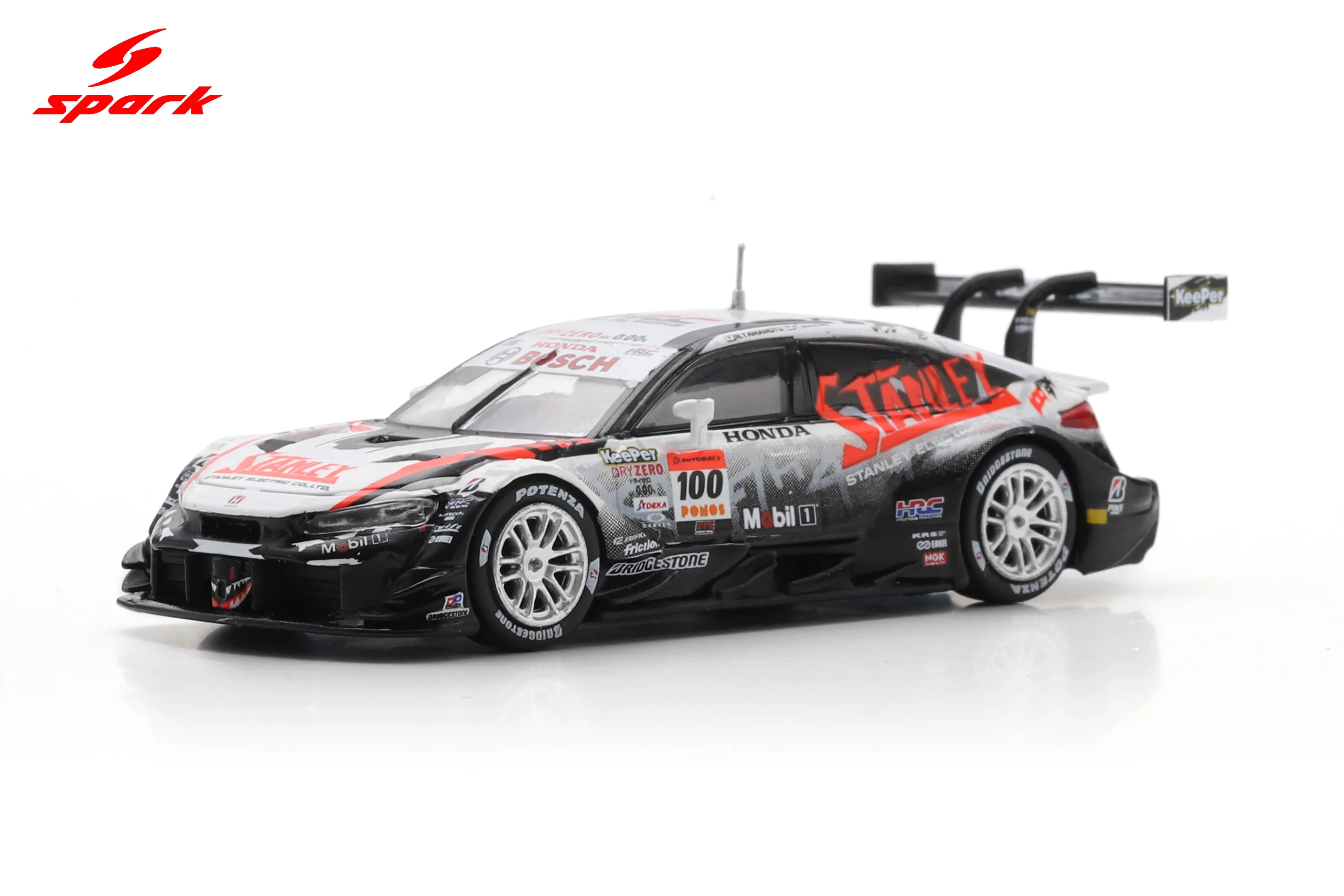STANLEY CIVIC TYPE R-GT STANLEY TEAM KUNIMITSU No.100 GT500 SUPER GT 2025 N. Yamamoto - T. Makino